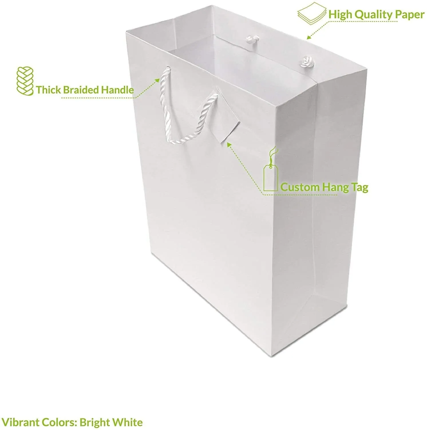 White Gift Bags with Handles