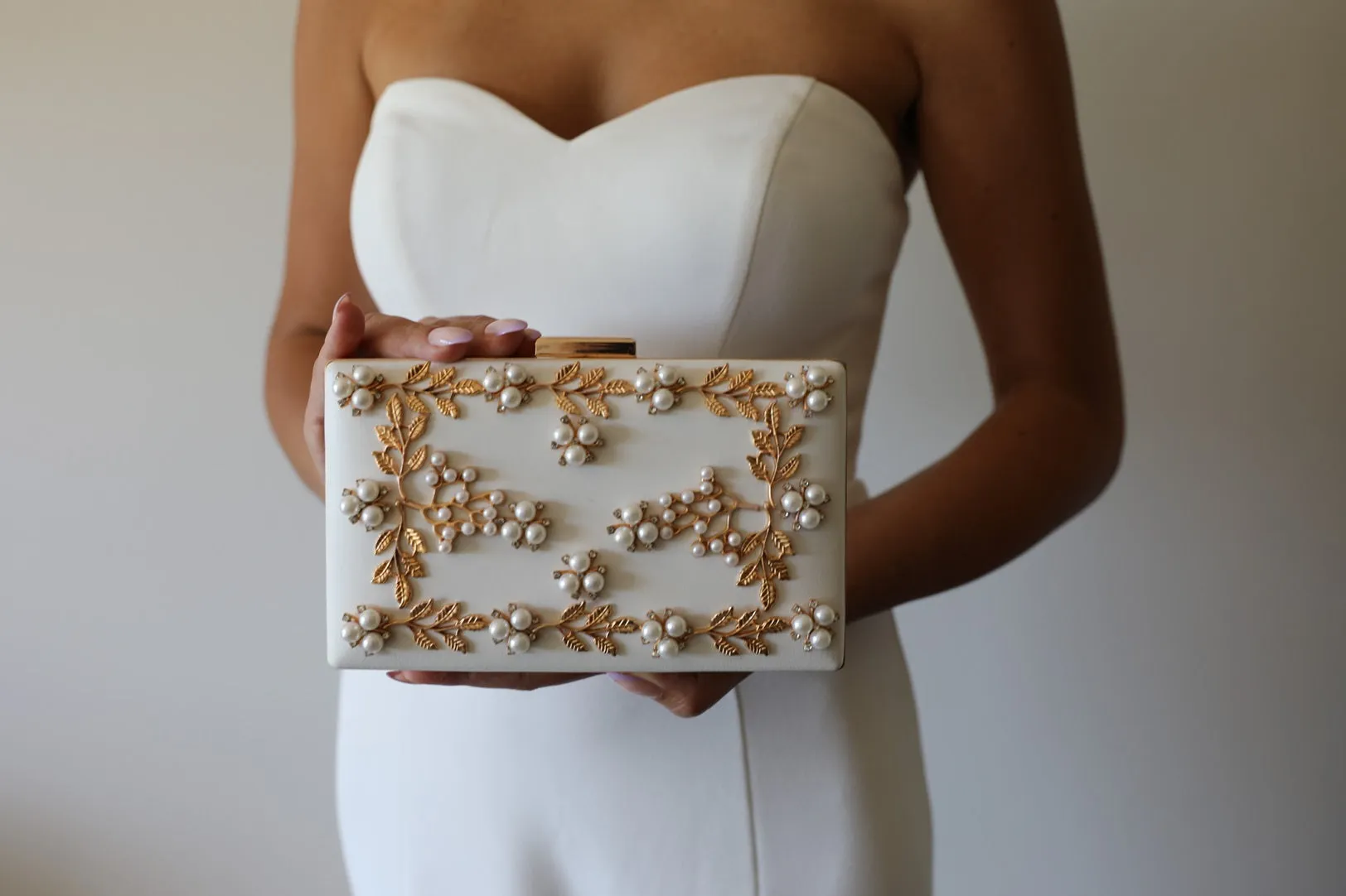 White Wedding Clutch