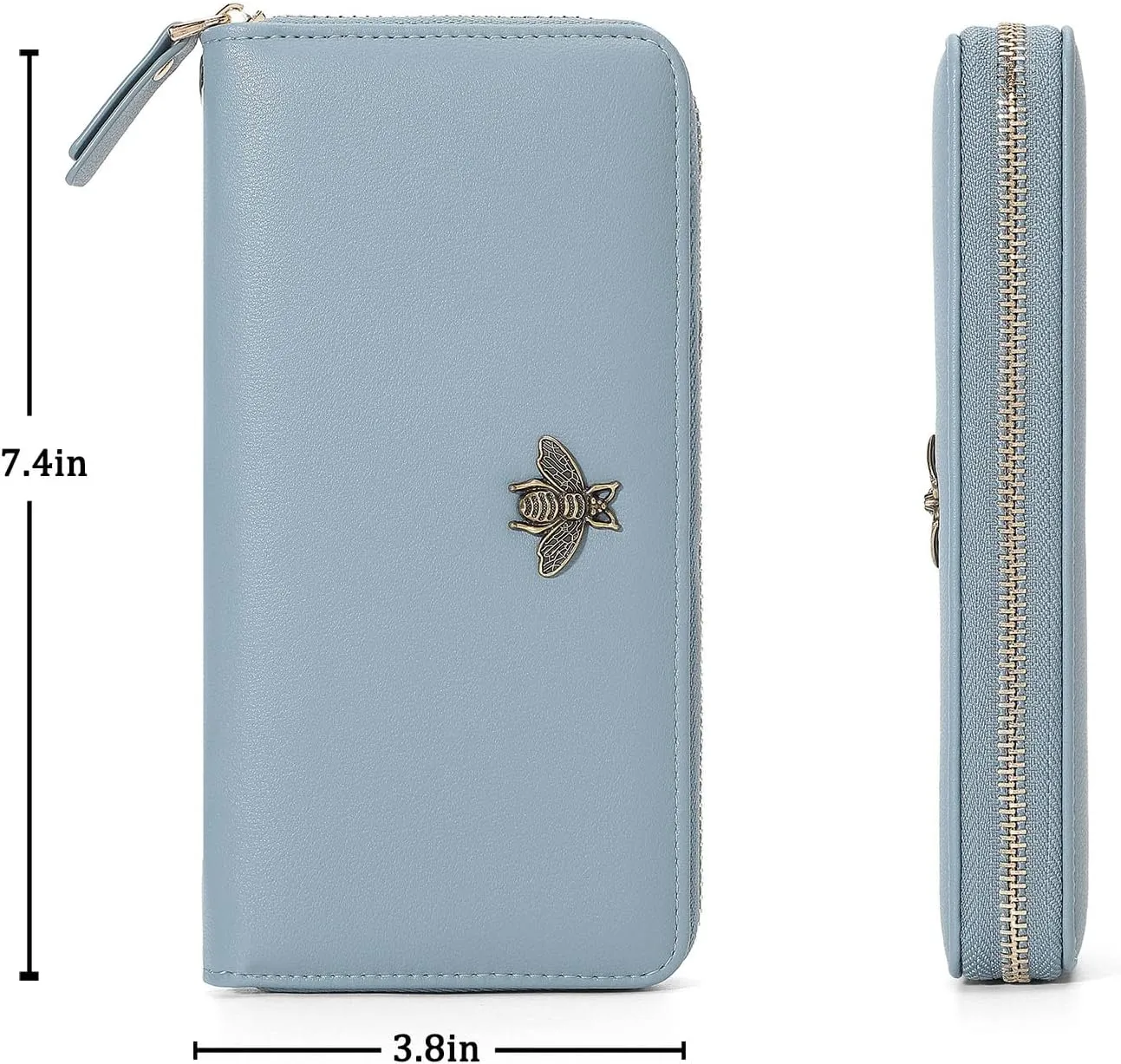 Women Wallet RFID Blocking Ladies Clutch Purses Long Wristlet Wallets for Women