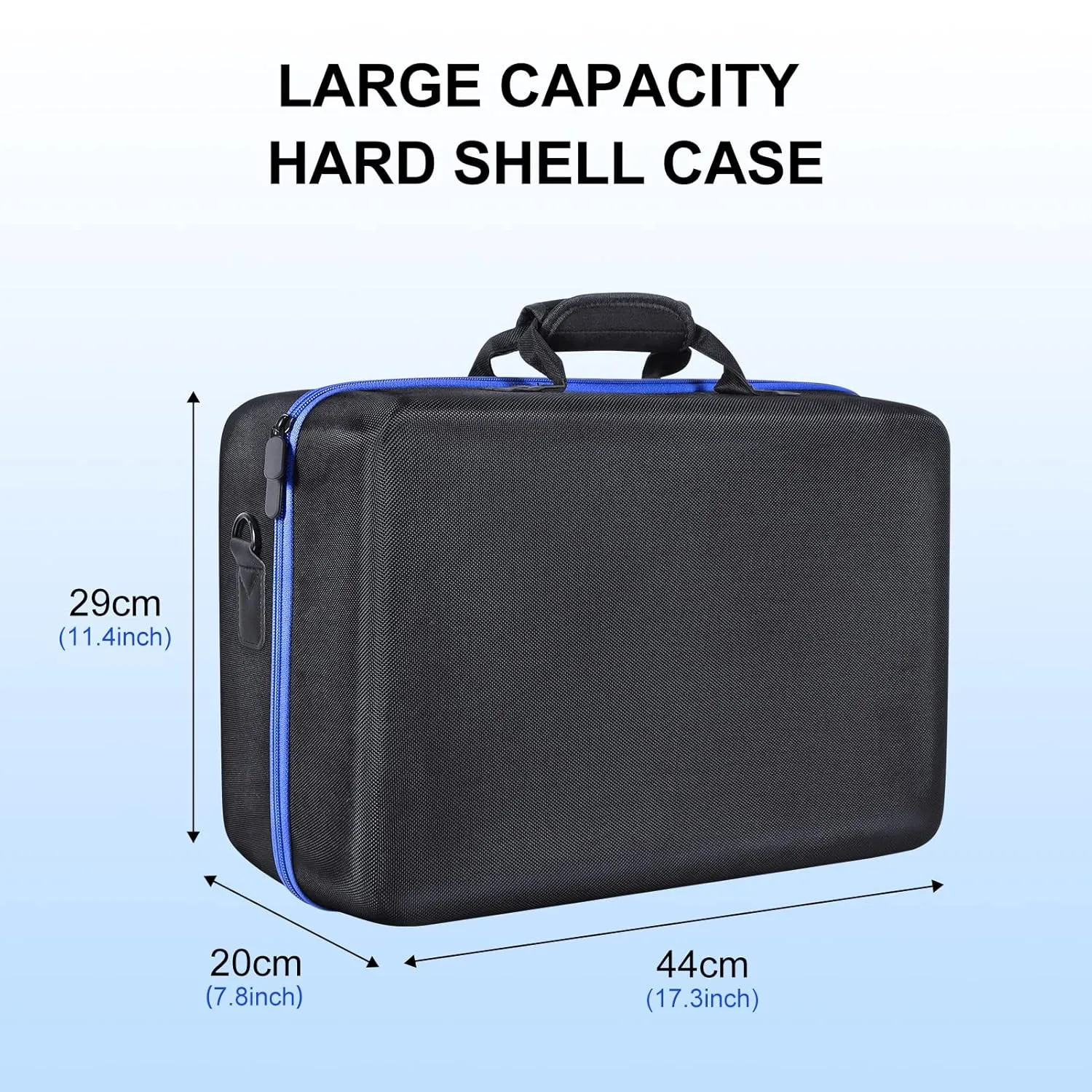 ZORETCO Carrying Case Compatible with PS5,Hard-Shell Travel Bag Holds PlayStation 5 Console,Wireless DualSense Controllers,Base,Games and Accessories (Black Grey)